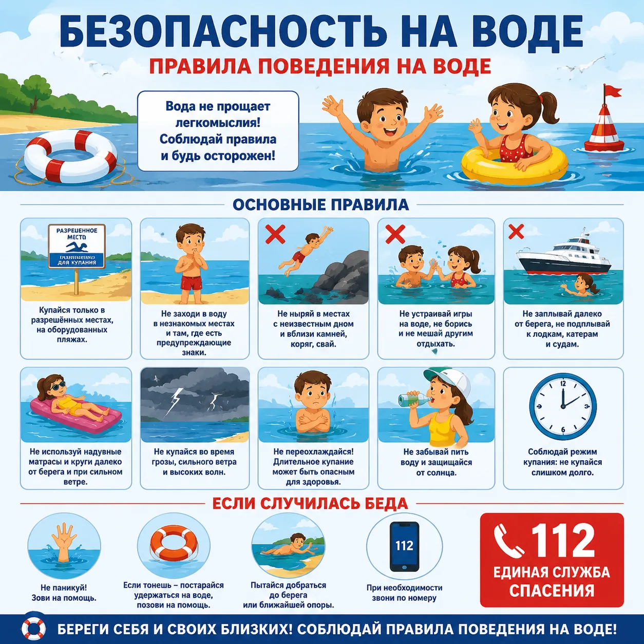 Безопасность на воде: правила поведения, которые могут спасти жизнь