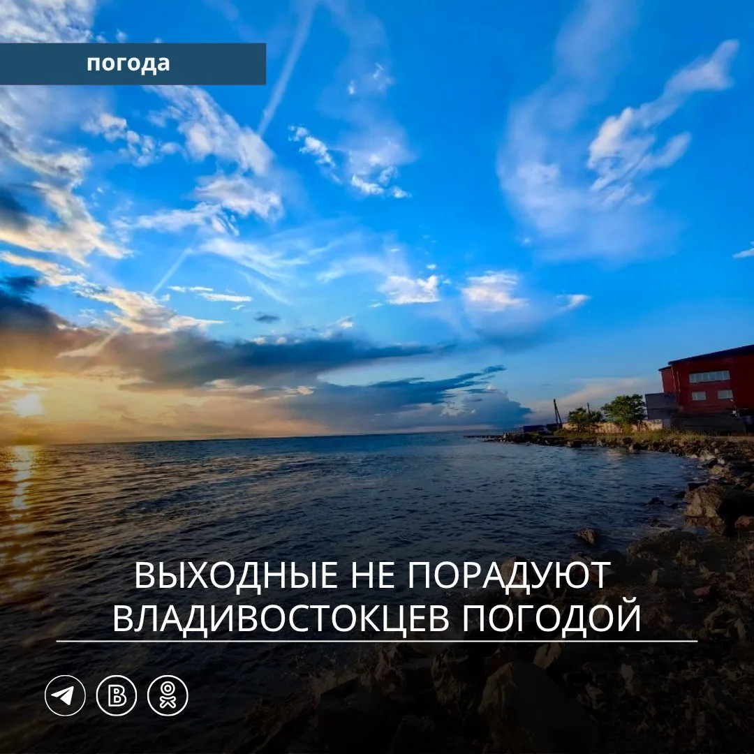 🌦️ В предстоящие выходные погодные условия в Приморском крае будут различными.

🌫️ В субботу, 20 и