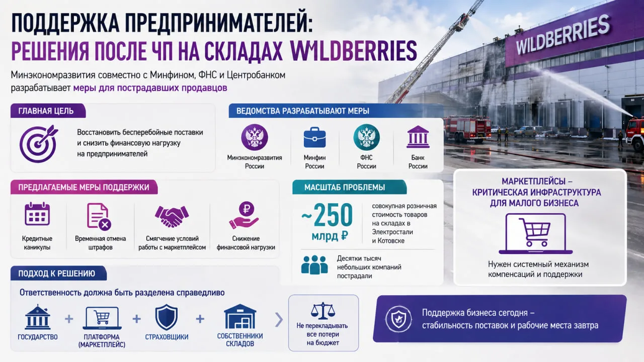 Минэкономразвития совместно с Минфином, ФНС и Центробанком разрабатывает меры поддержки предпринимат