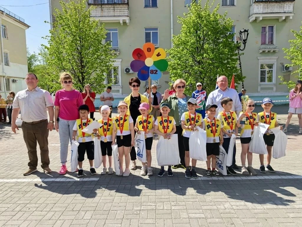 В городе Карталы состоялась легкоатлетическая эстафета среди воспитанников детских садо...