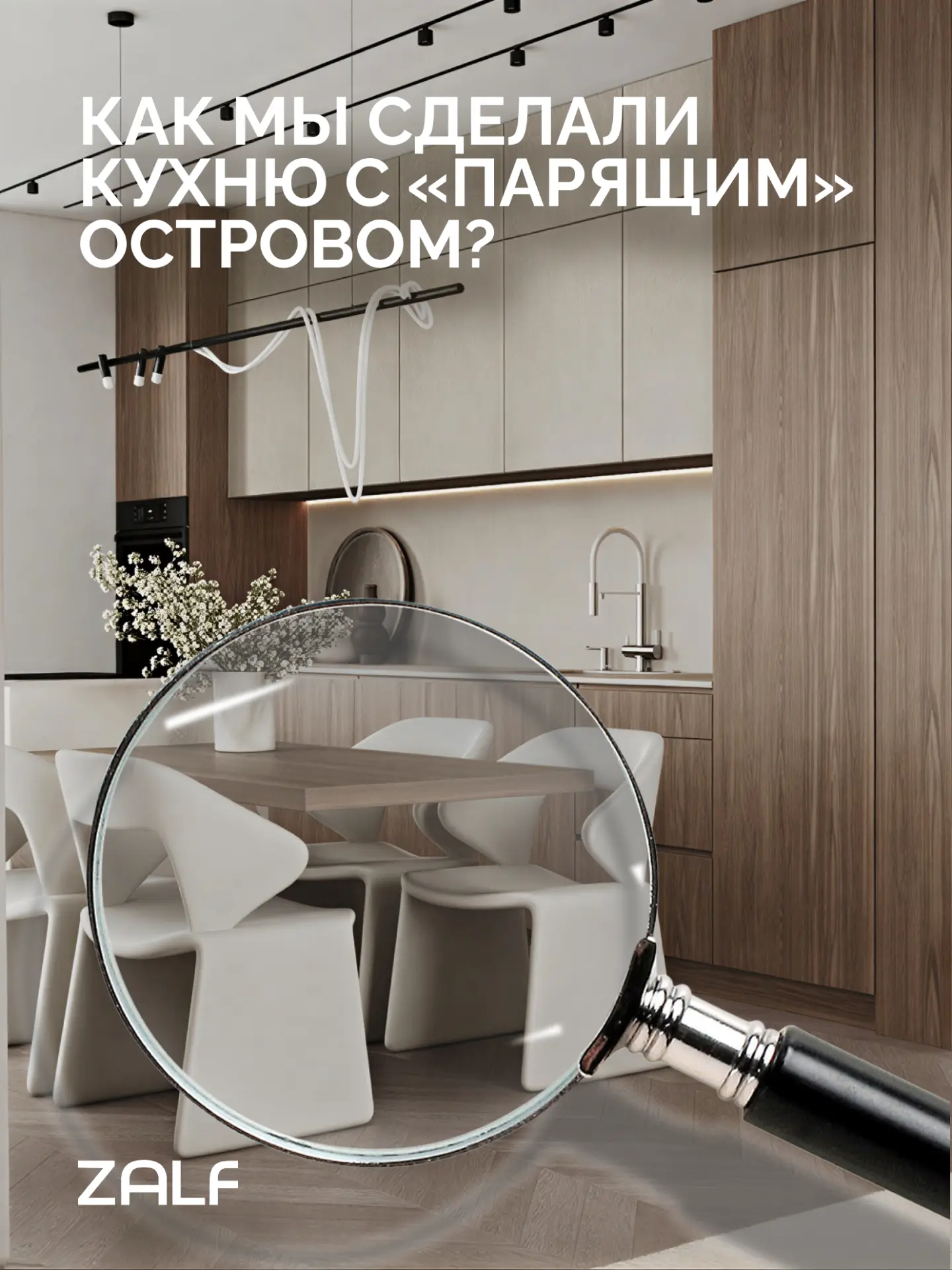 Как мы сделали кухню с «парящим» островом?

💥 Сегодня показываем один из самых эффектных наших прое