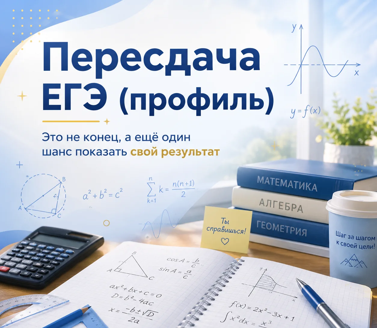 ⭐️Разбираем основные ошибки ЕГЭ профиль и готовимся к пересдаче 👇🏻