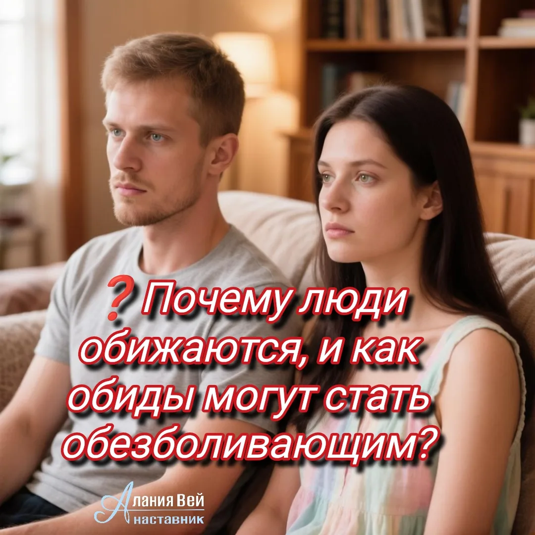 ❓Почему люди обижаются: Обиды как обезболивающее от правильного осознания