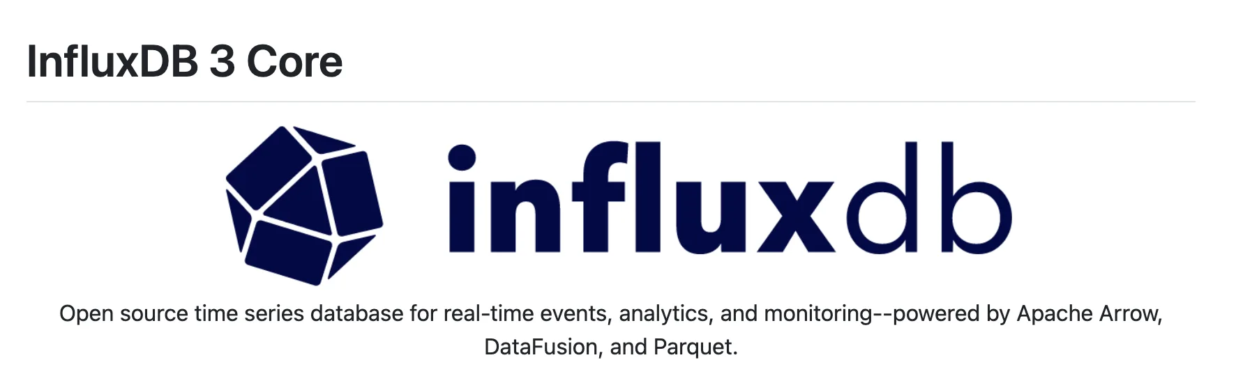 🗄 InfluxDB - база данных для метрик, событий и аналитики в реальном времени

InfluxDB 3 Core - откр