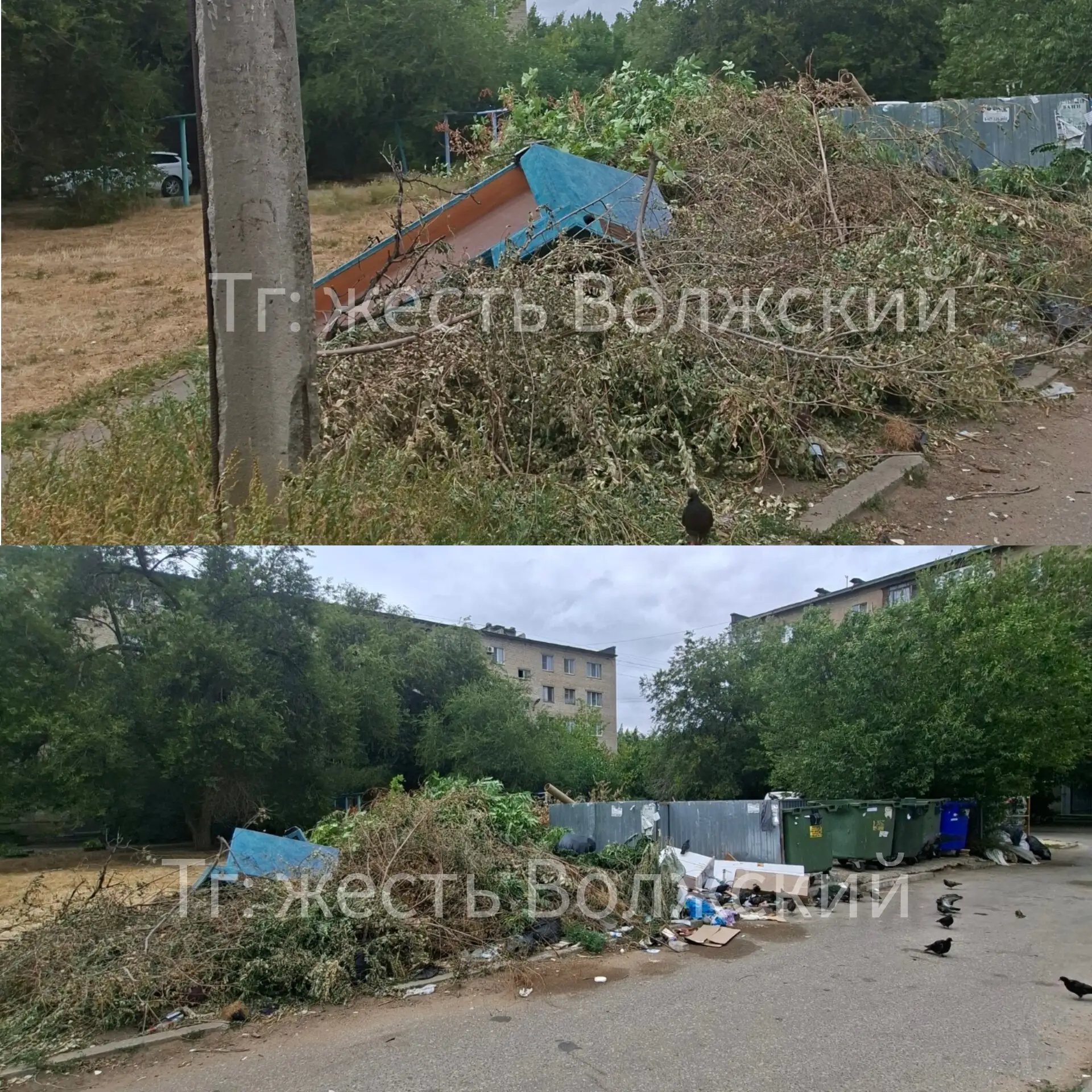 🚨 Полутораметровая гора мусора 

У дома №4 на бульваре Профсоюзов образовалась стихийная свалка выс