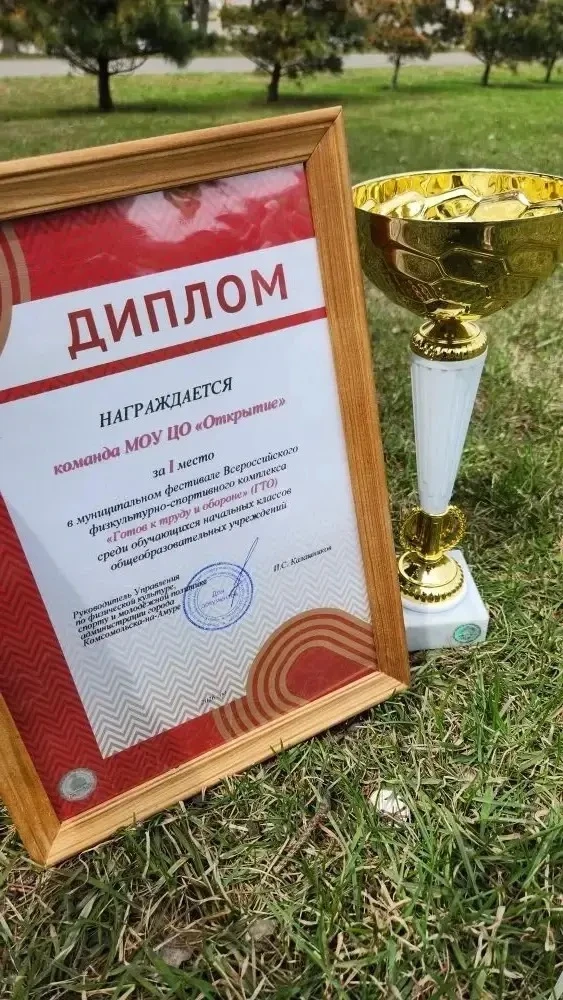 🌟 Команда МОУ ЦО «Открытие» стали Чемпионами города в муниципальном фестивале ВФСК «Готов к труду и 