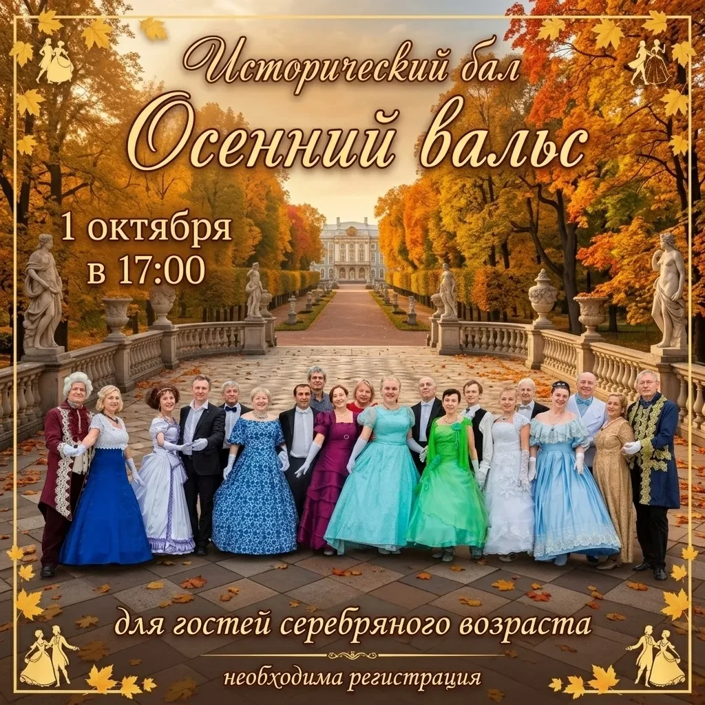 1 октября в камерном зале Полярного состоится костюмированный бал «Осенний вальс», приу...