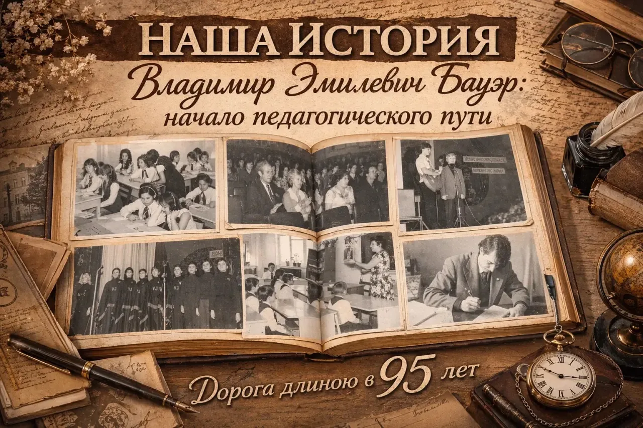 📜 НАША ИСТОРИЯ | Владимир Эмилевич Бауэр: начало педагогического пути| Дорога длиною в 95 лет  В 197