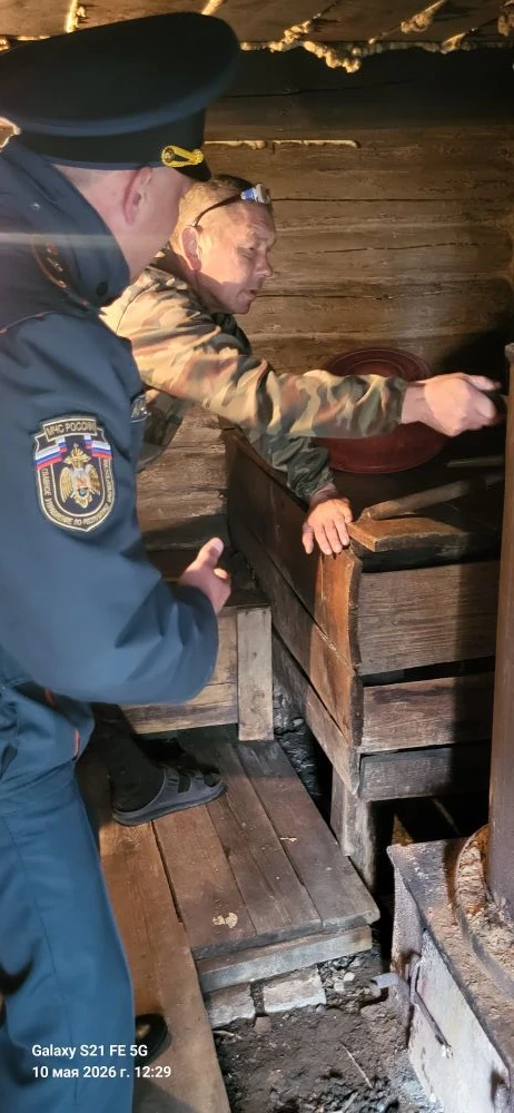 Совместно с сотрудниками МЧС работники сельсовета  в майские праздники провели профилактические рейд