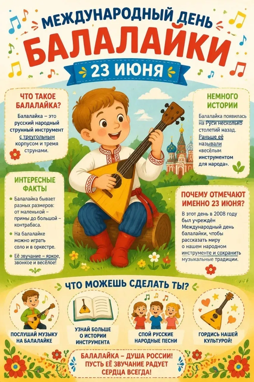 23 июня - международный день балалайки.