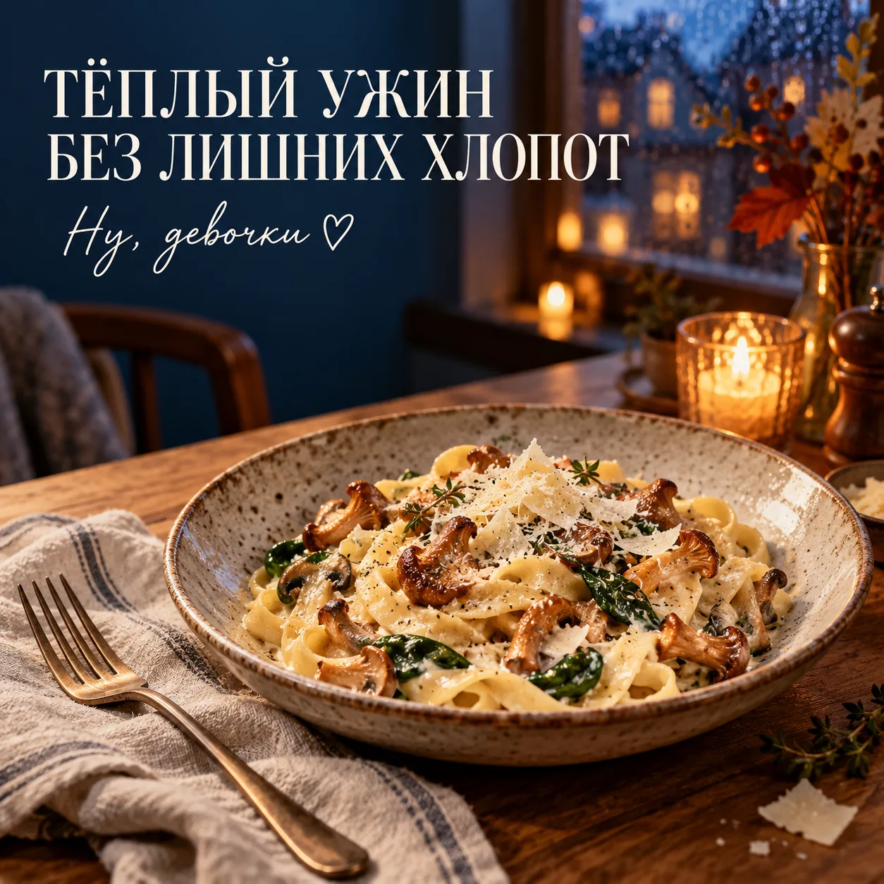 Девочки, идея ужина для вечера, когда хочется горячего, но стоять у плиты уже не хочетс...