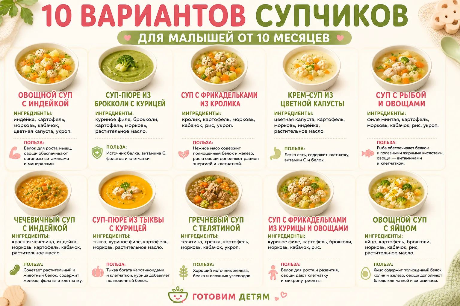 Супчики для малышей