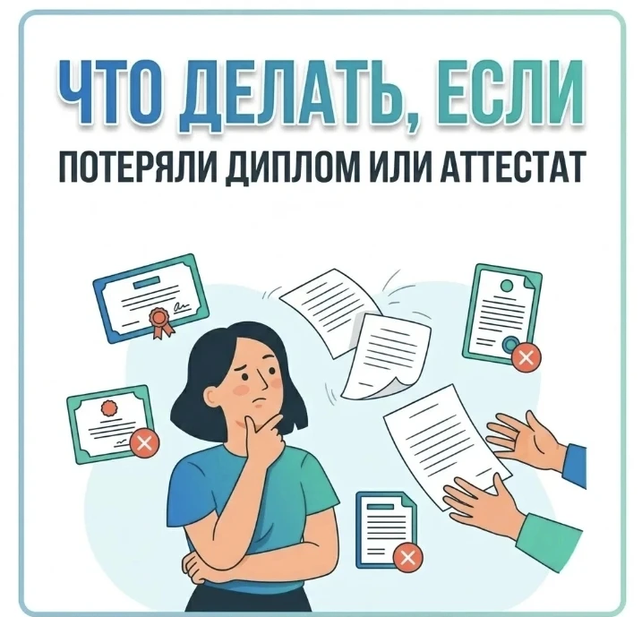 📑 Потеряли аттестат или диплом? 
Без паники!

Ситуация неприятная, но поправимая. Дубликат имеет та