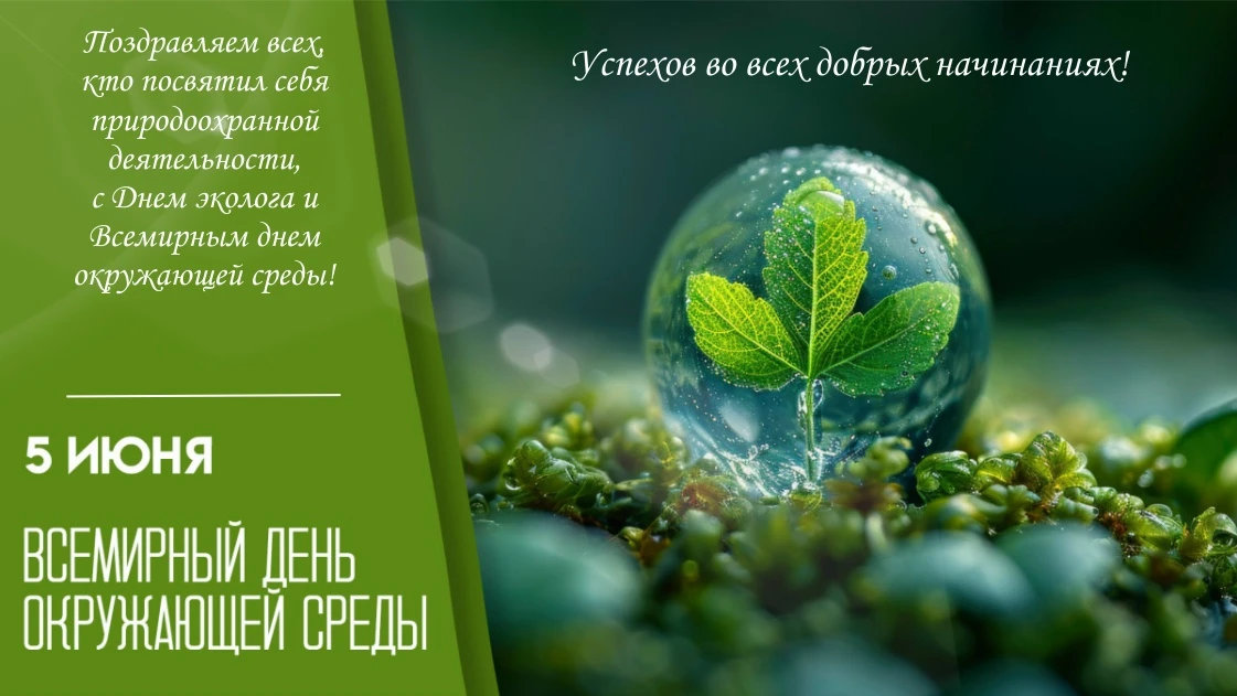5 июня отмечается Всемирный день окружающей среды. Он был учрежден Генеральной ассамбле...