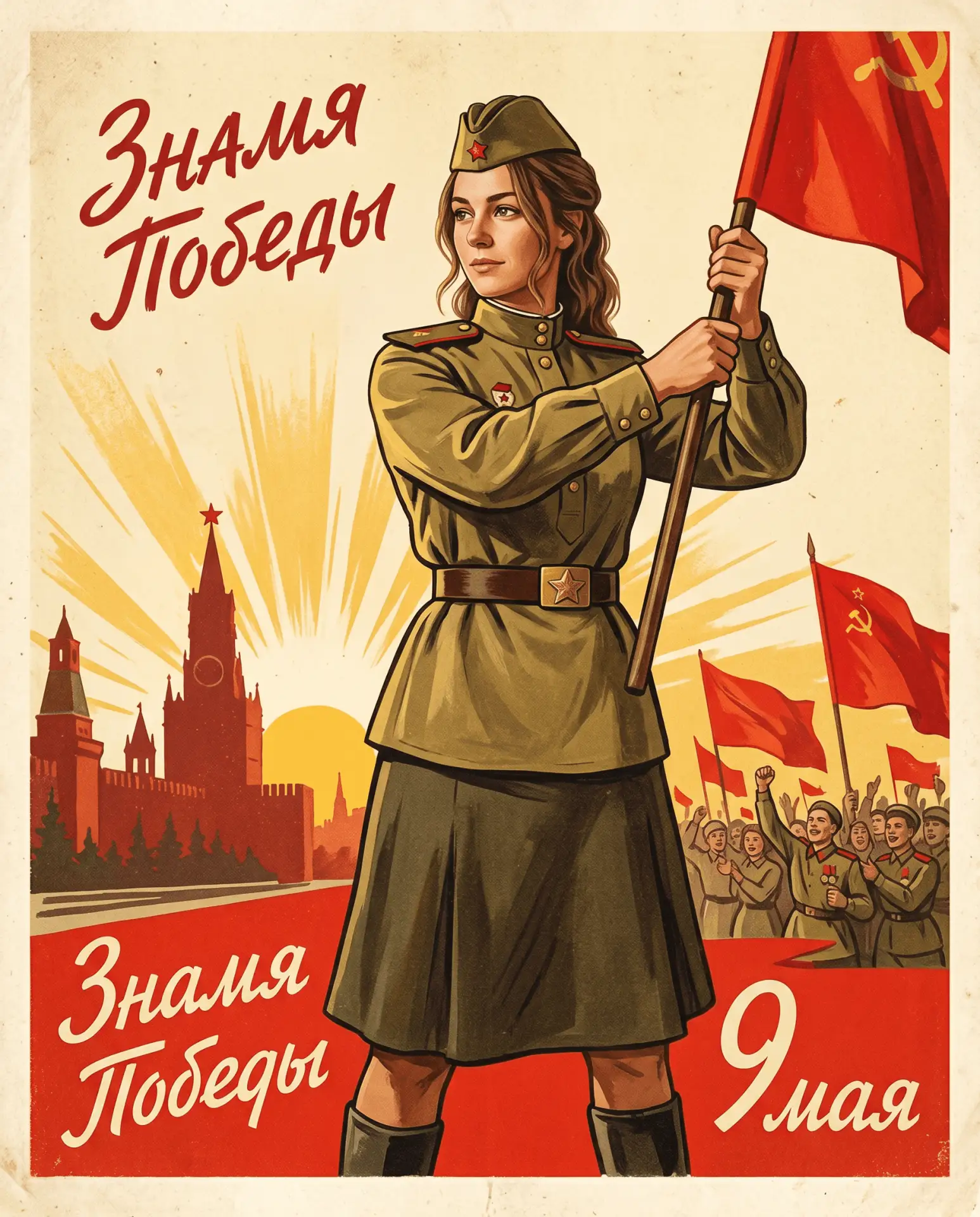 ⚡️ Новая функция к 9 Мая: персональные открытки из вашего фото!  Приближается День Победы — великий 