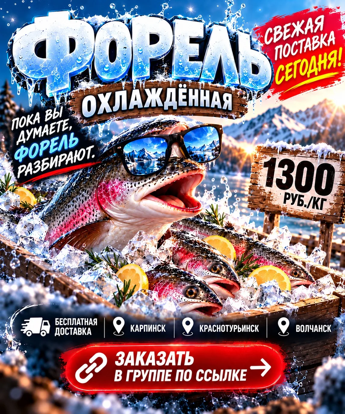 🐟 ФОРЕЛЬ ПРИЕХАЛА. ДУМАТЬ НЕКОГДА.