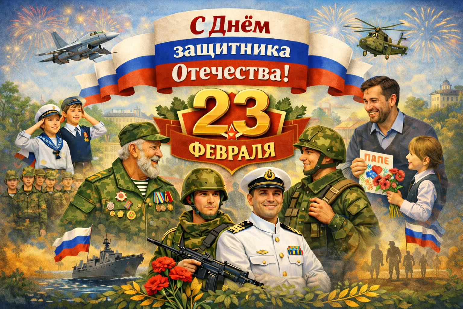 23 февраля - для всех нас с детства это праздник настоящих мужчин, защитников Отечества...