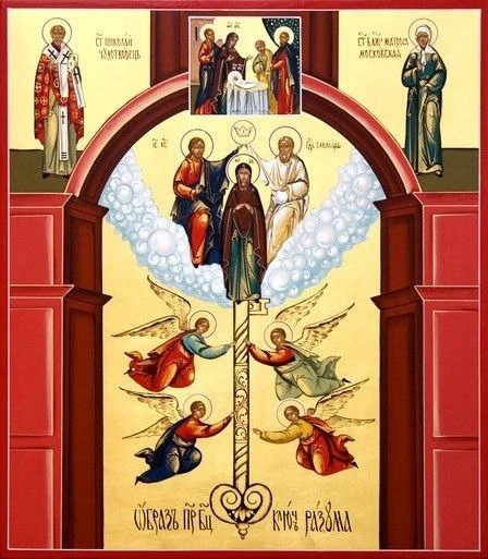 РЕДКАЯ ИКОНА ПРЕСВЯТОЙ БОГОРОДИЦЫ «КЛЮЧ РАЗУМЕНИЯ»