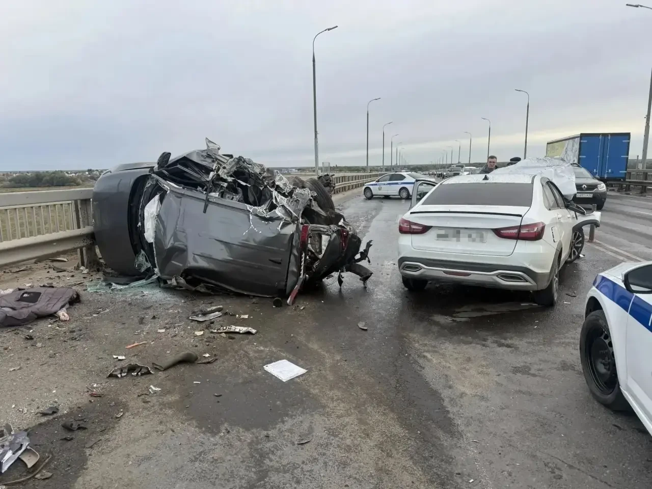 ❗️2 человека погибли в ДТП на Солотчинском мосту