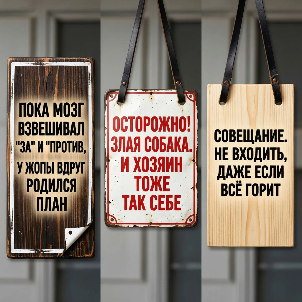 📍 Табличка «Не входить» — это скучно. А вот «Осторожно, здесь рождаются гениальные иде...