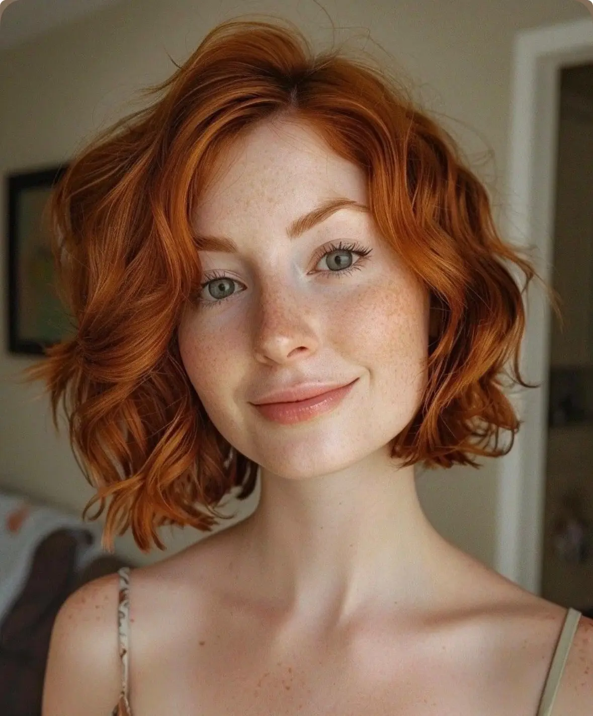 Подборка стильных коротких стрижек в рыжем оттенке💇🏻‍♀️