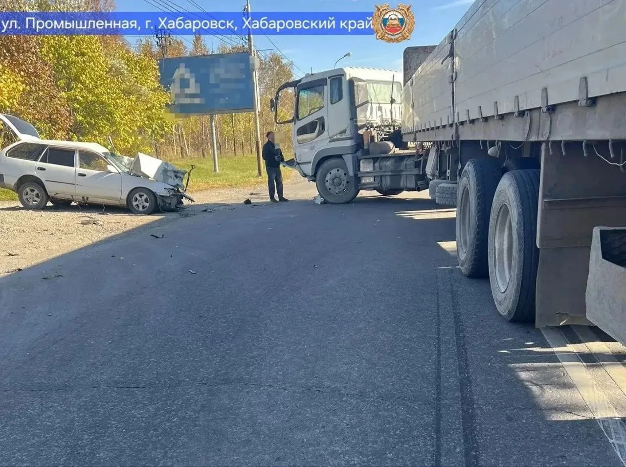 Смертельное ДТП на улице Промышленной в Хабаровске