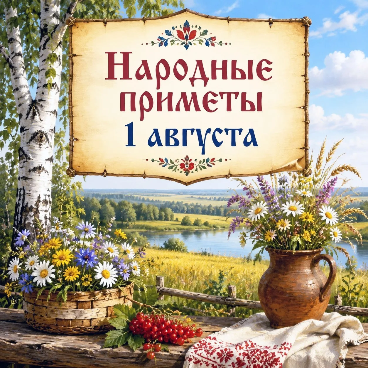 🌿 Народные приметы 1 августа — Макринин день 🌿

1 августа на Руси отмечали Макринин день. Его связ