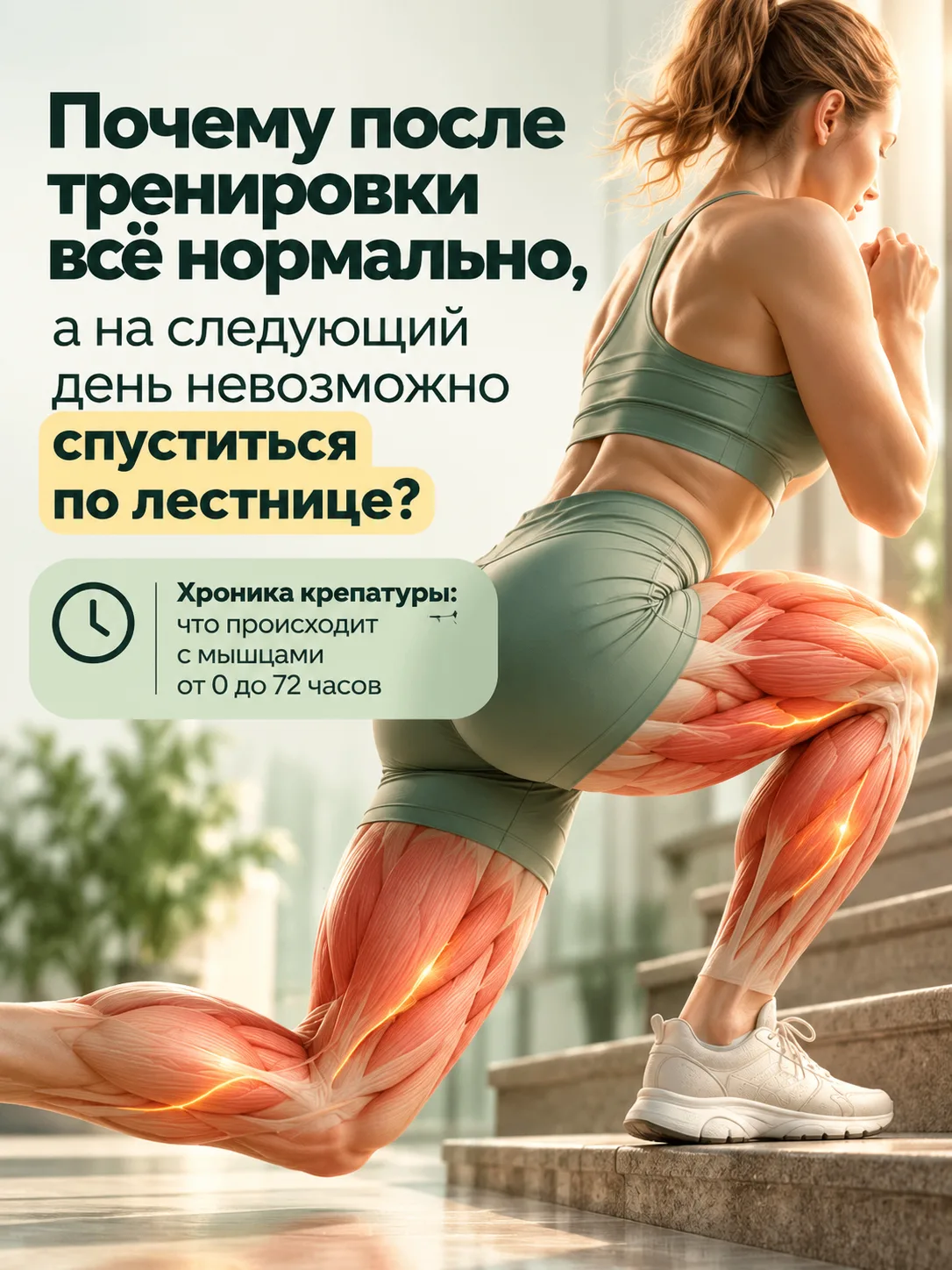 💪Чем сильнее болят мышцы после тренировки, тем эффективнее была тренировка?