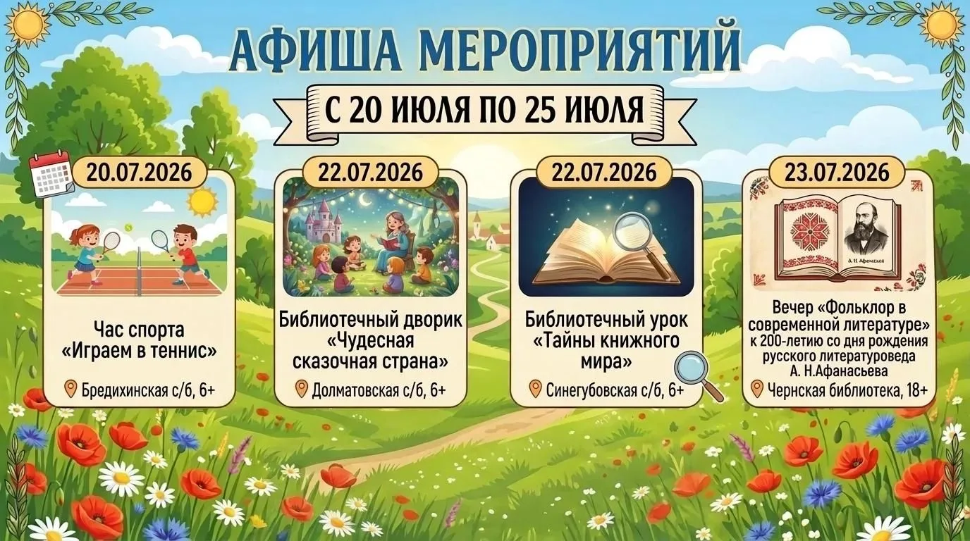 Какие мероприятия ждут вас на этой неделе?
Подробности — в нашей афише👆