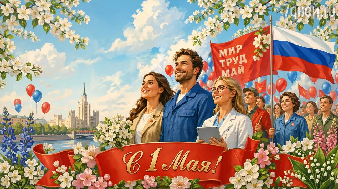 🌸 С 1 мая, друзья!