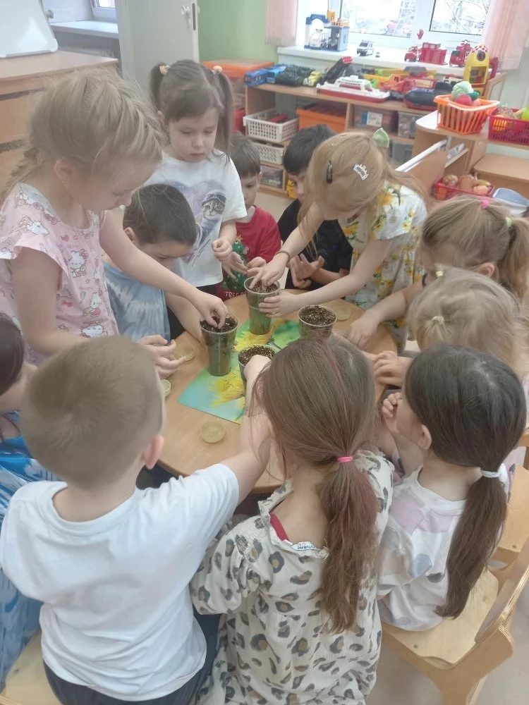 Весёлая клумба старшей группы №6👧
