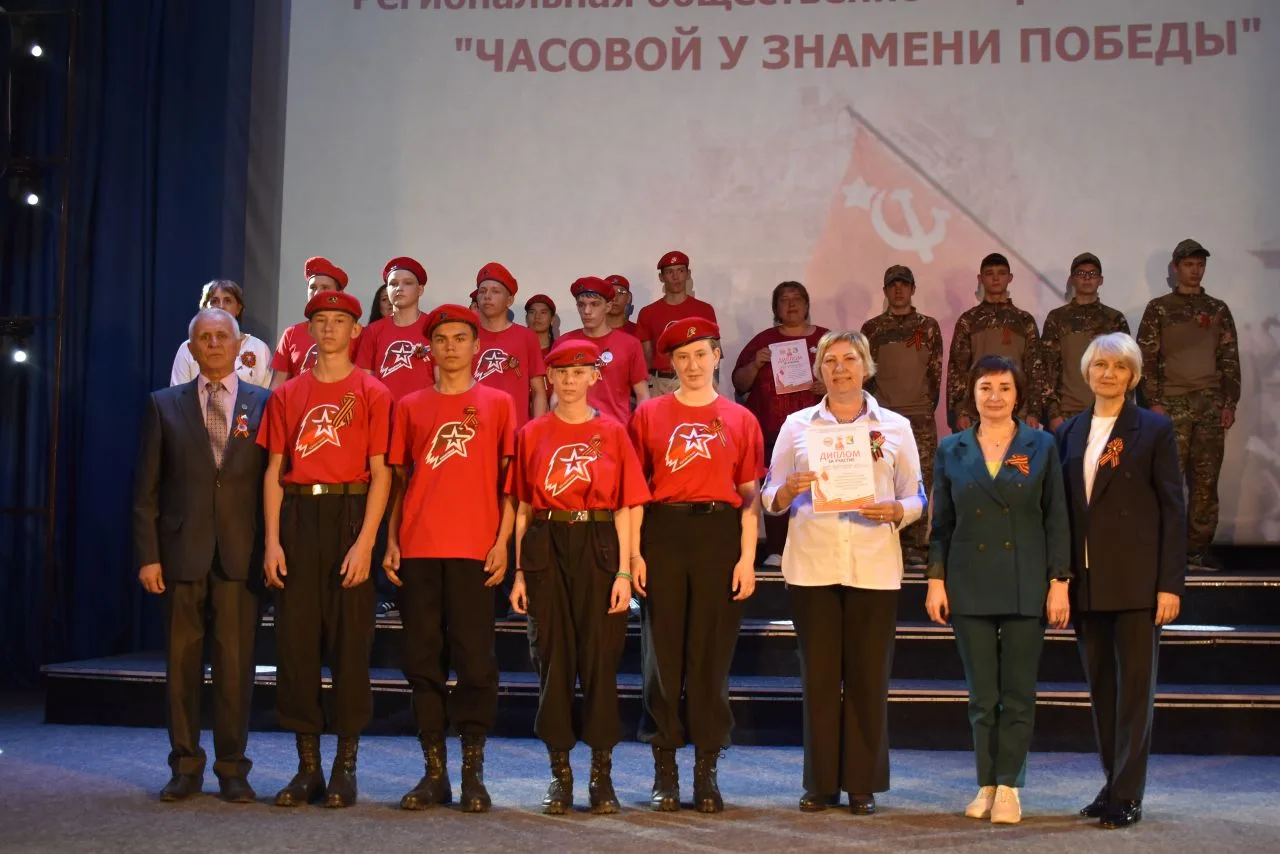 В Краснозерском районе завершилась акция «Часовой у Знамени Победы»