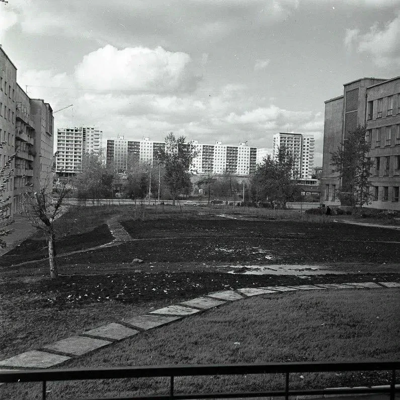Новые жилые дома на улице Ленина, 1973 год.