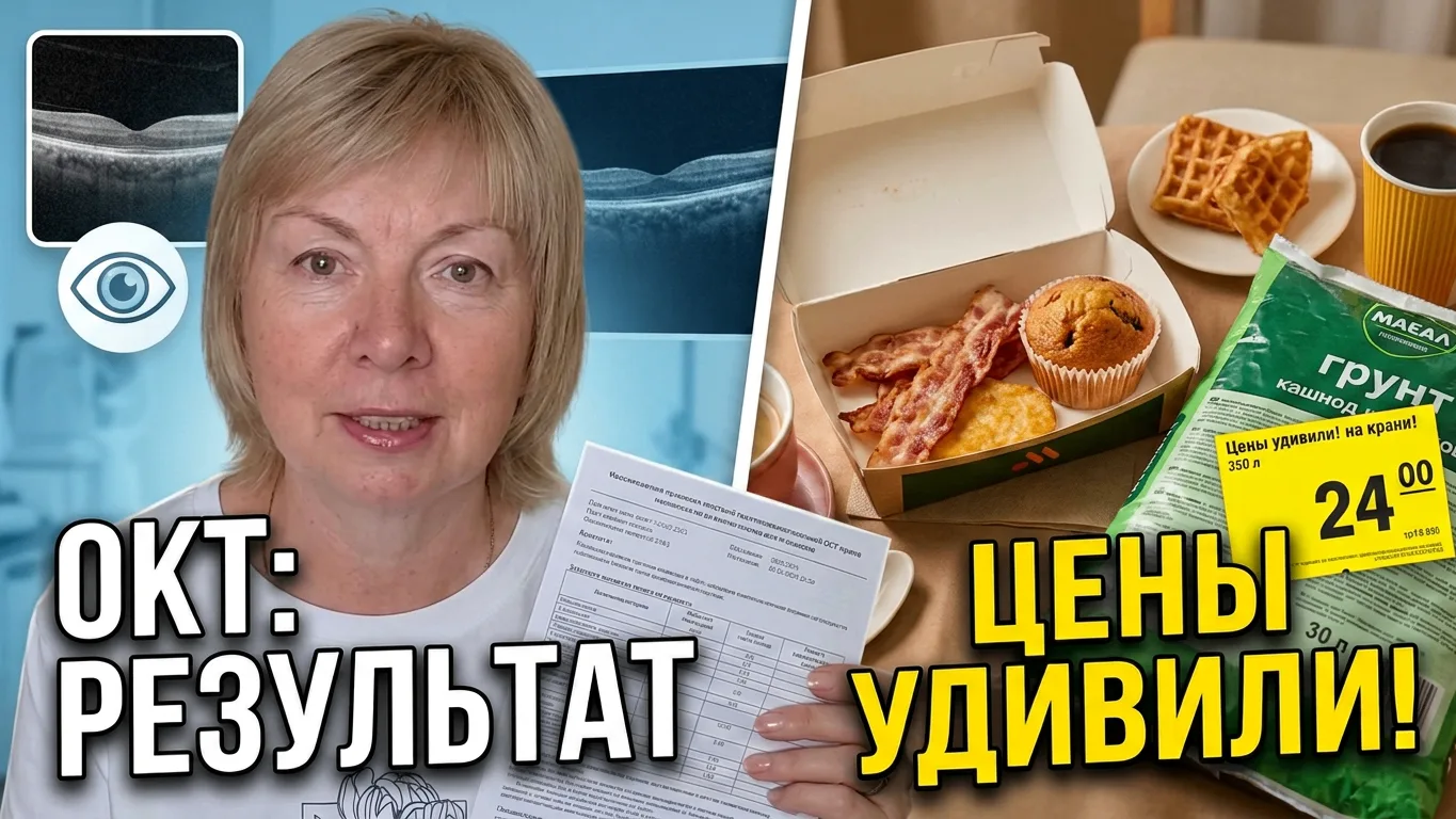 "Съездили в клинику Сделали ОКТ глаз. Вкусно и точка Купили грунт В шоке от цен" Пробле...