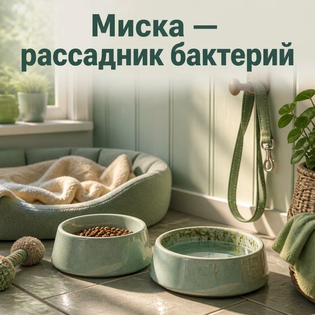 Миски для корма и воды нужно мыть каждый день, а для влажного корма — вообще после кажд...