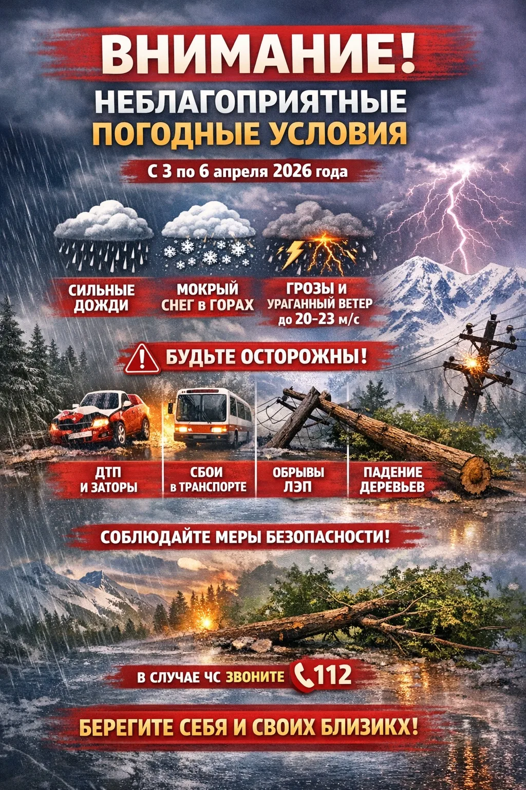 ⚠️ Уважаемые жители и гости Малокарачаевского муниципального района!