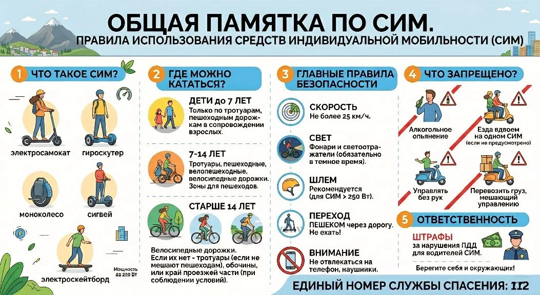 Для повышения безопасности пользователей средств индивидуальной мобильности администрация Дальнегорс