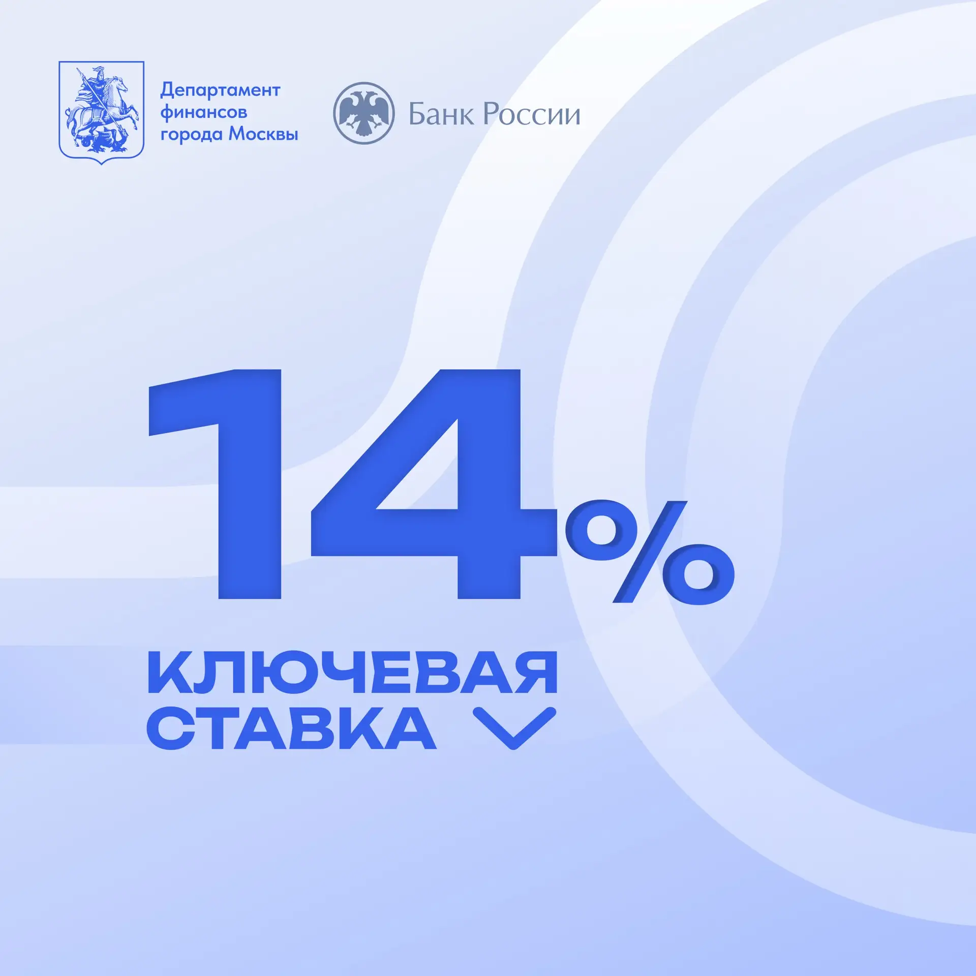 ⚡️ Банк России принял решение снизить ключевую ставку на 25 б.п., с 14,25% до 14% годовых