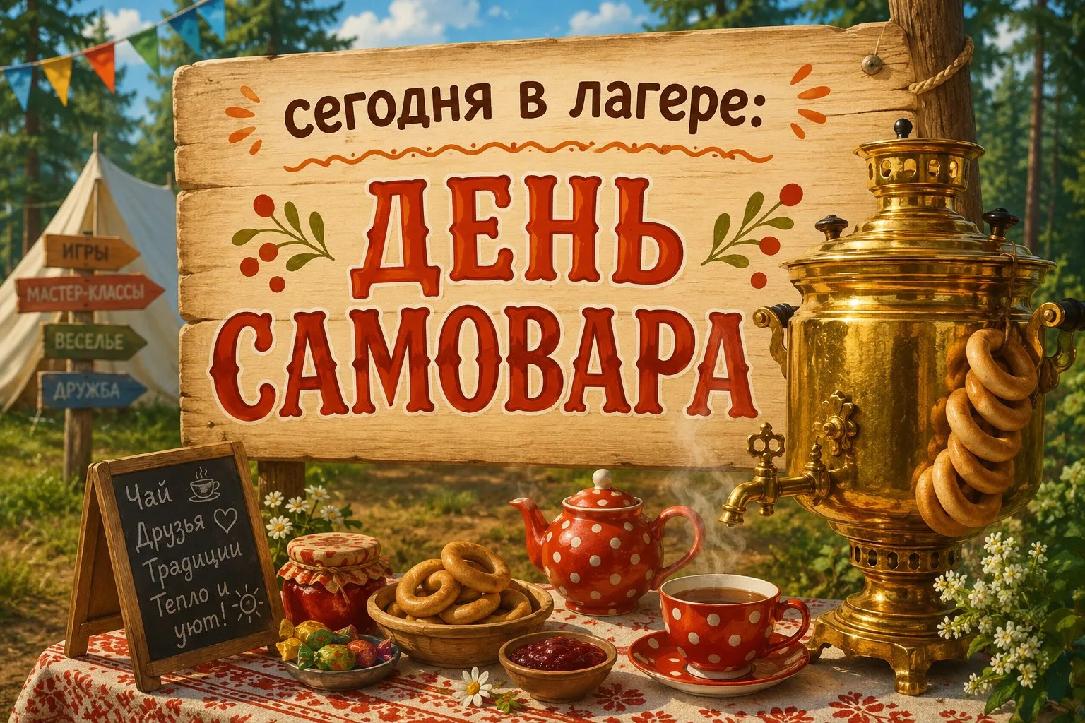 Самовар кипит — уходить не велит! 🔥
