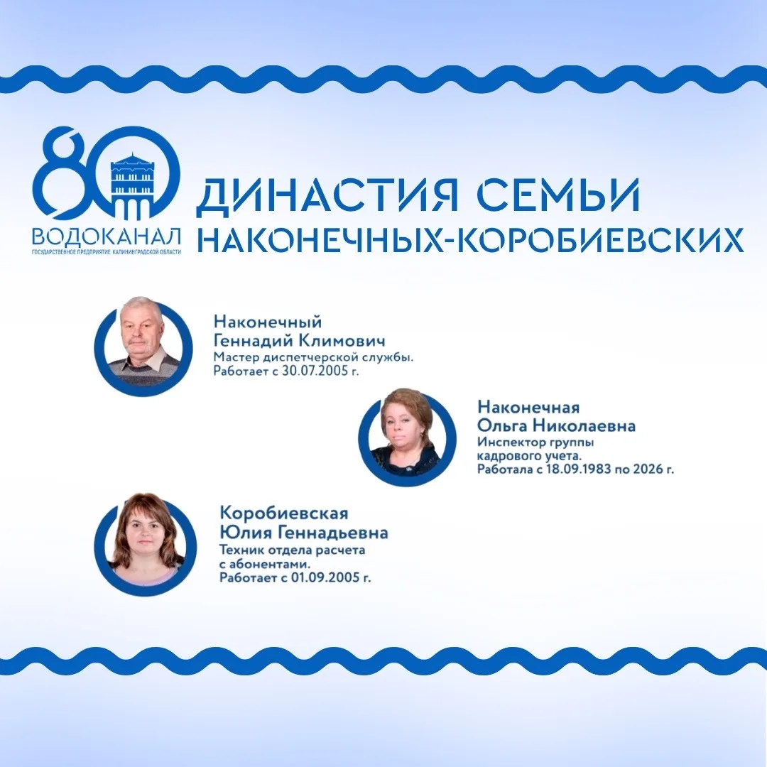 Путь длиною в 40 лет: как любовь к делу объединяет поколения «Водоканала»

Ольга Анатольевна Наконеч