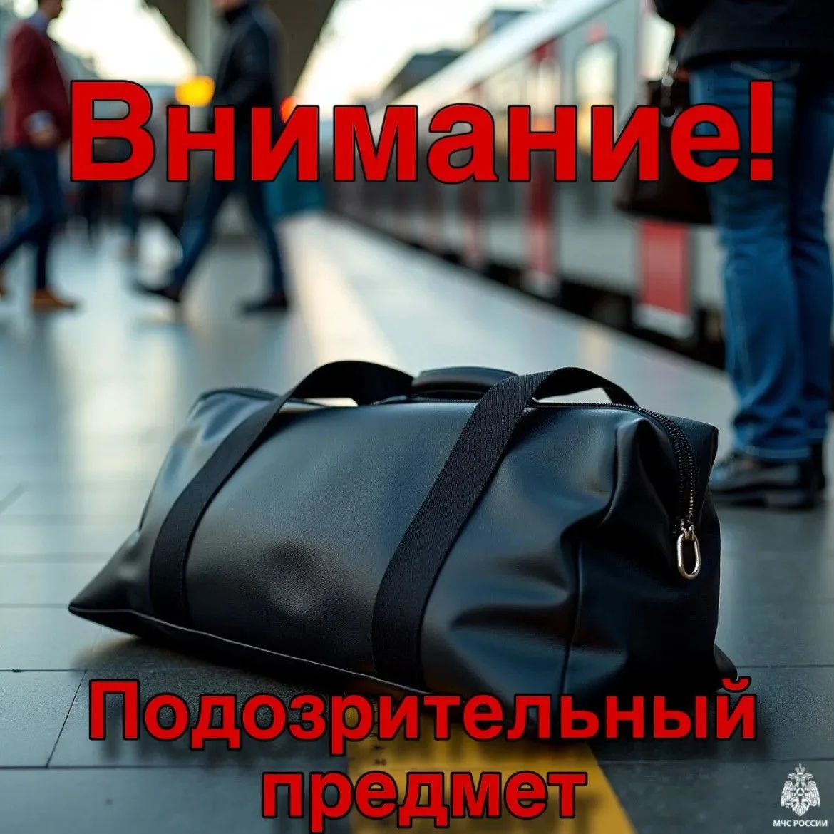 Увидел подозрительный предмет? Остановись. Не трогай. Звони. 🚫🎒⚠️
