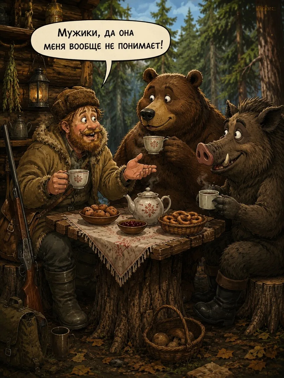 🐻 В Поморье открылся сезон охоты на медведя и кабана!