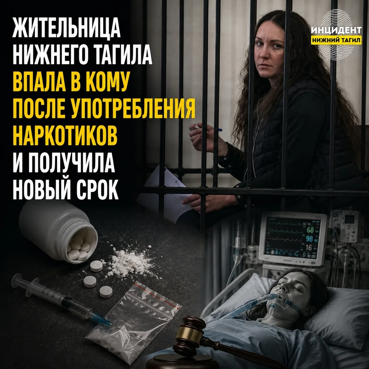 ⭕ Жительница Нижнего Тагила впала в кому после употребления наркотиков и получила новый...