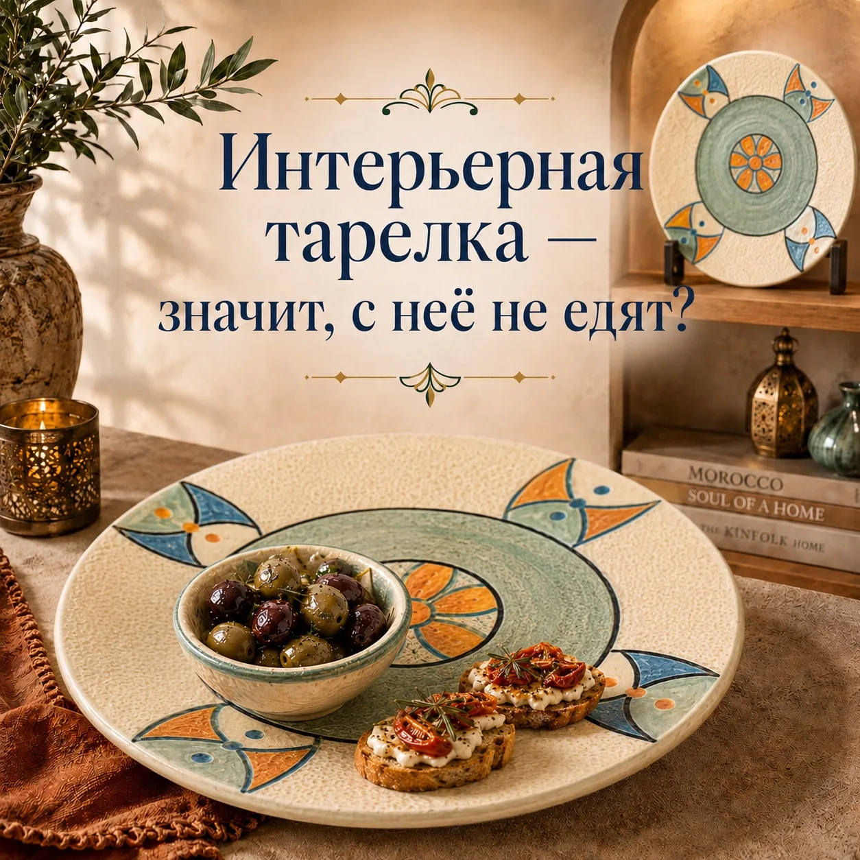Интерьерная тарелка - значит,