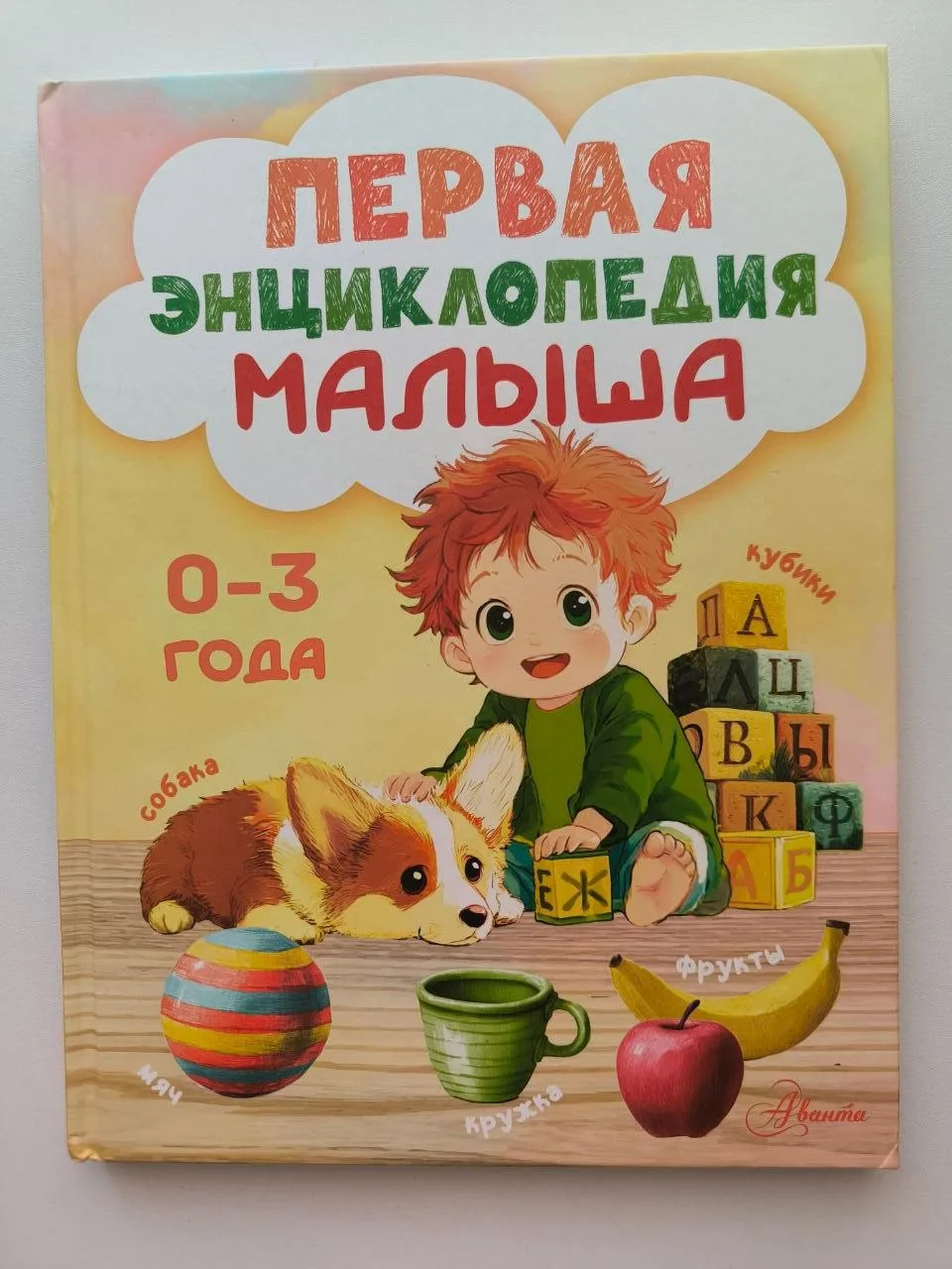 Первую энциклопедию малыша от издательства АСТ листаем с Романом - у него сейчас формируется пассивн
