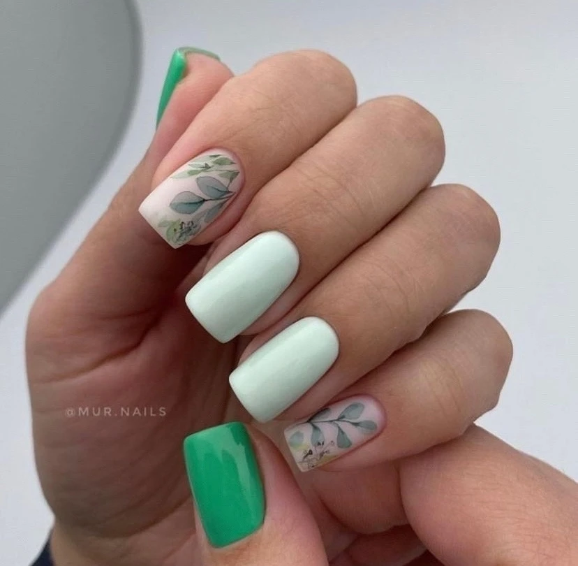 Дизайны в зеленых оттенках🌿