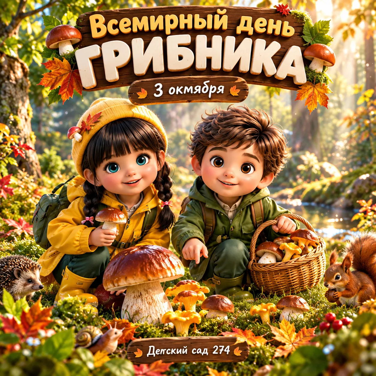 🍄 3 октября — Всемирный день грибника!
