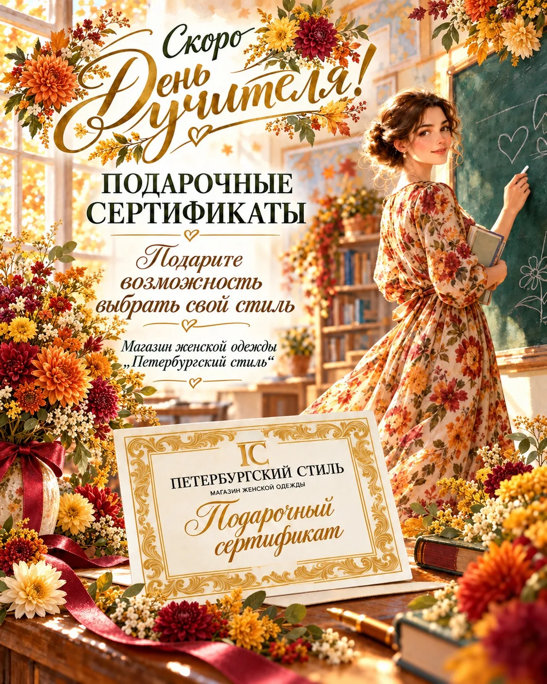 🍂 Скоро День учителя!