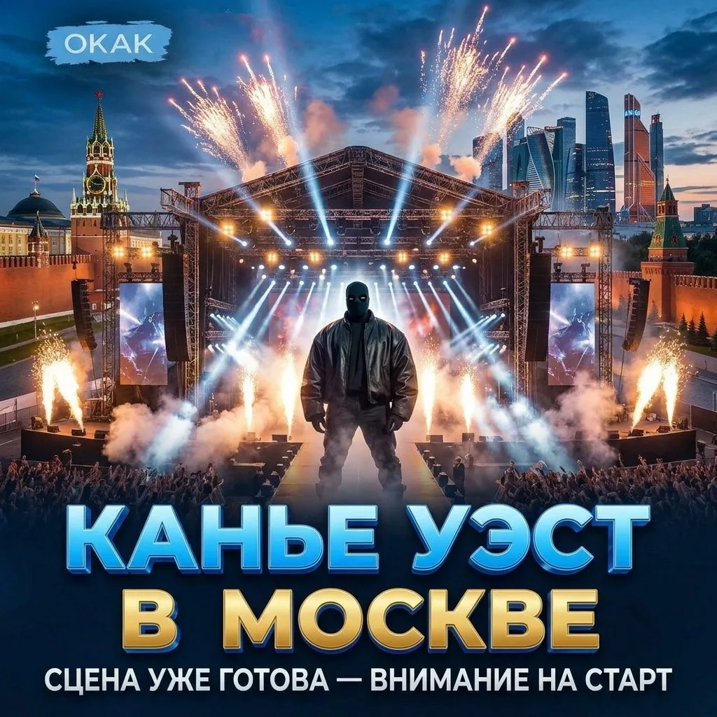 🕺 В Москве уже готова сцена для концерта Канье Уэста — внимание на старт.

🤣🤣🤣

Окак