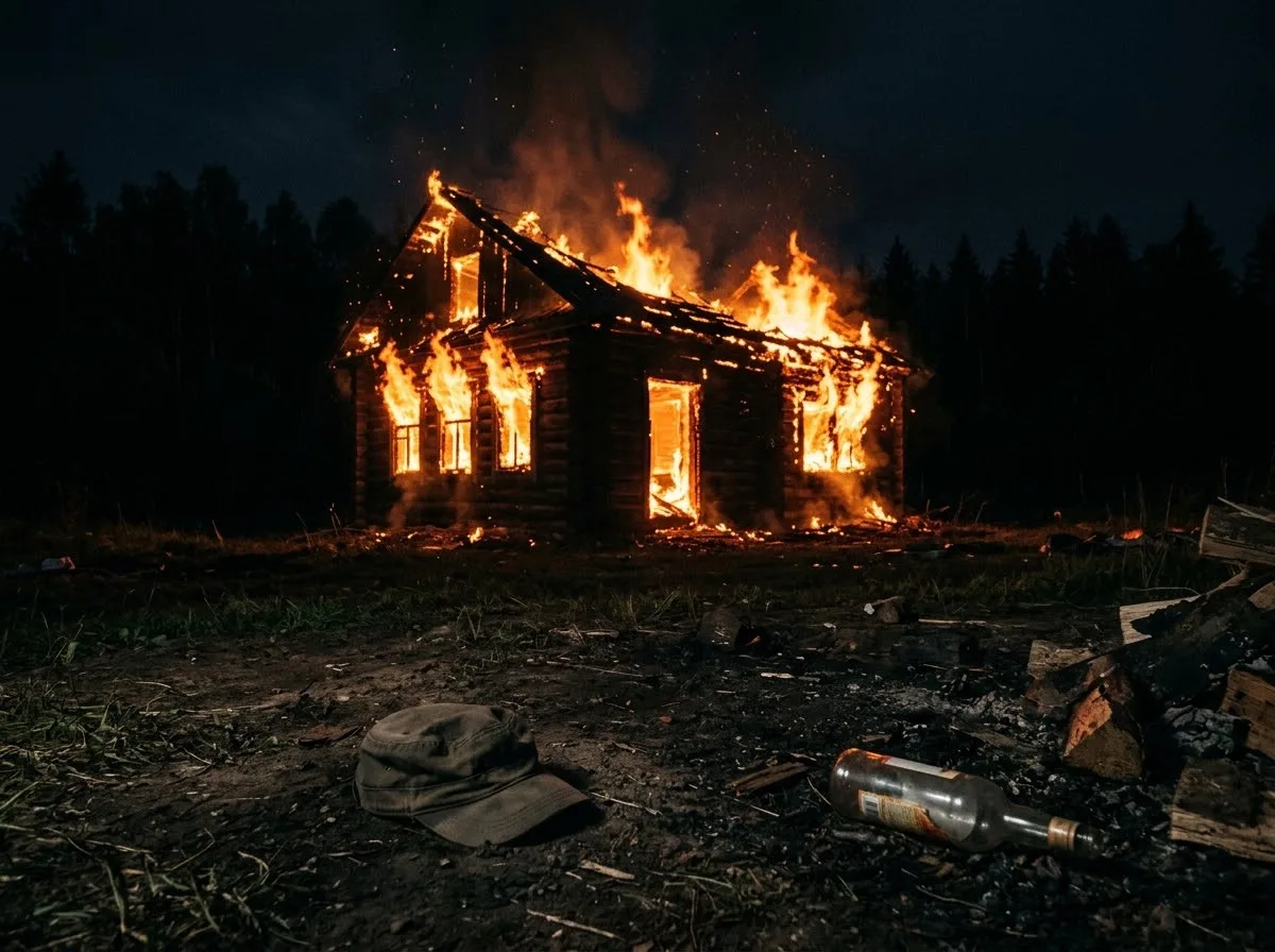 🔥 Ранее судимый мужчина пытался сжечь дом собутыльника из-за обиды